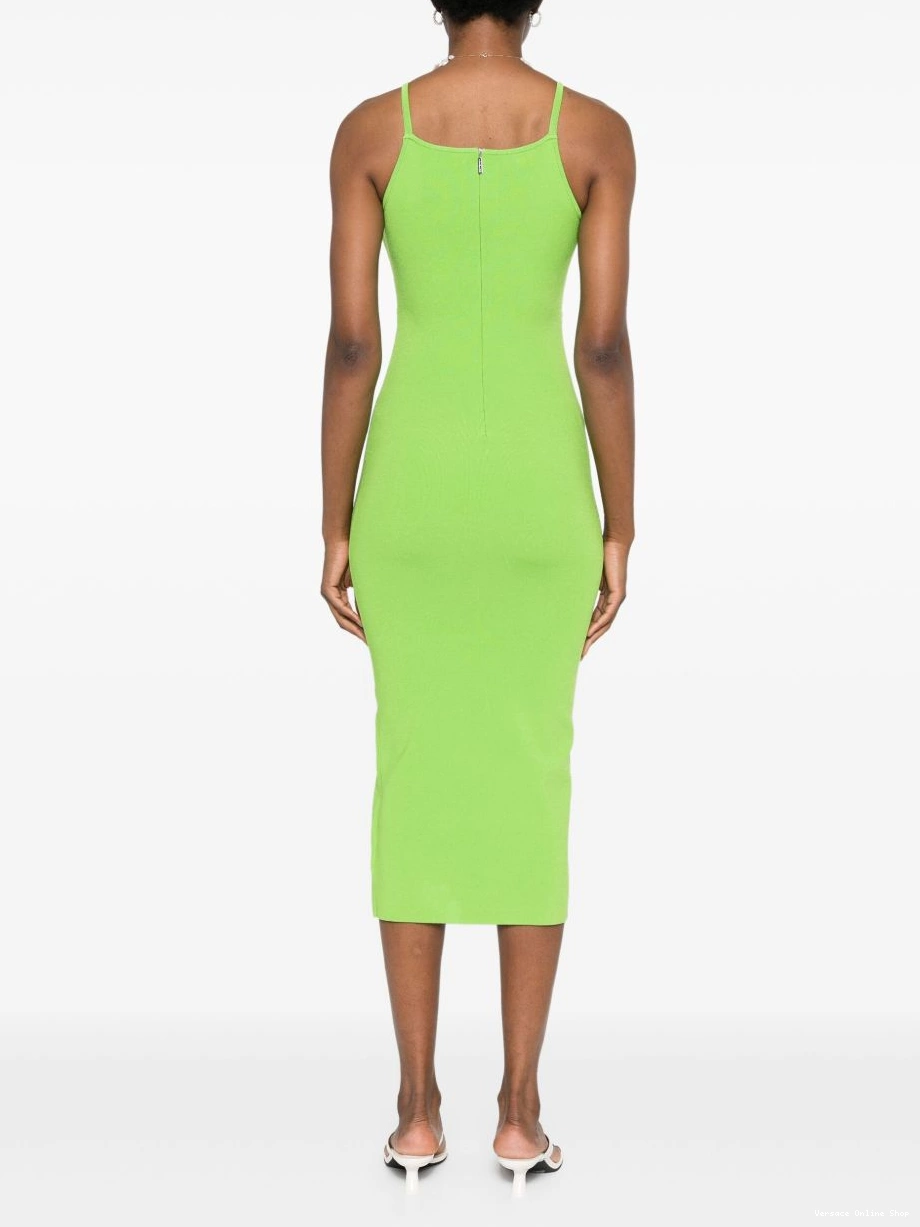 Affordable midi Women Versace sleeveless dress cut-out 0716